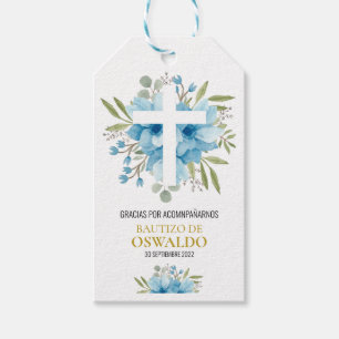 Etiqueta de agradecimiento para bautizo cadeaulabel
