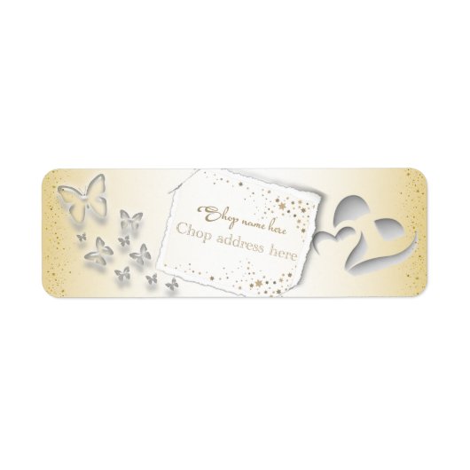 Etiqueta de remitente personalizada etiket (Voorkant)