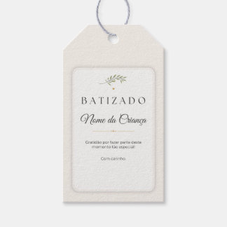 Etiqueta para Lembrança de Batizado Personalizada Cadeaulabel