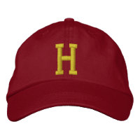 Étiqueter la lettre initiale H Casquette de balle