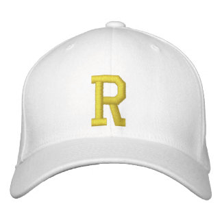 Étiqueter la lettre initiale R Casquette de balle