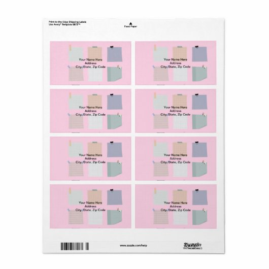 Étiquette (Feuille entière)