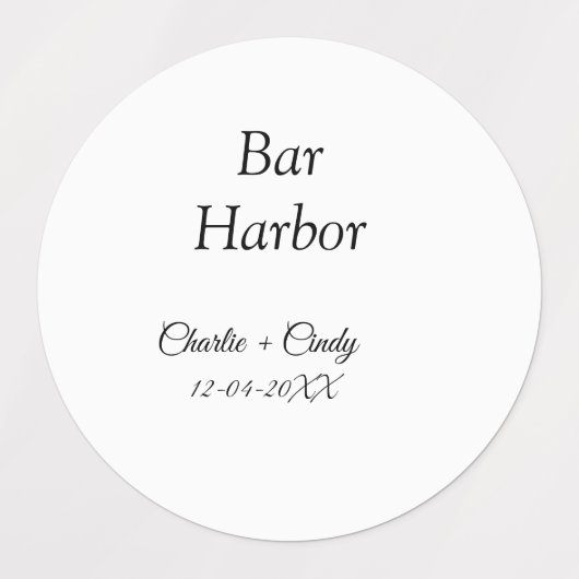 Étiquette (Design 1)