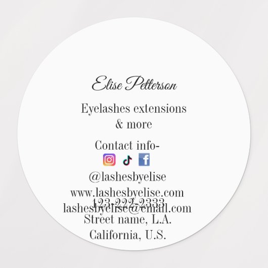 Étiquette (Design 2)