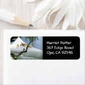 Étiquette 北 斎 Boy & Mt Fuji Art (En situation)