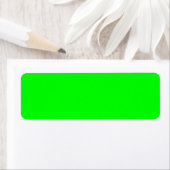 Étiquette #00FF00 Code hexadécimal Couleur Web Vert néon (En situation)