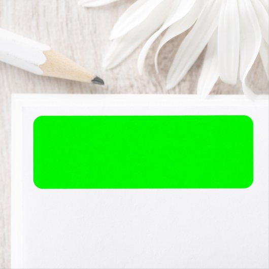 Étiquette #00FF00 Code hexadécimal Couleur Web Vert néon (En situation)