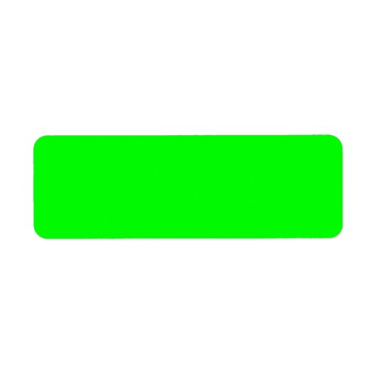 Étiquette #00FF00 Code hexadécimal Couleur Web Vert néon (Devant)
