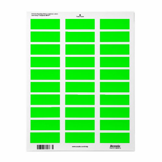 Étiquette #00FF00 Code hexadécimal Couleur Web Vert néon (Feuille entière)