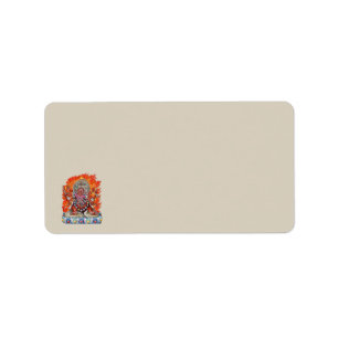 Étiquette [100] Tibétain Thangka - divinité courroucée