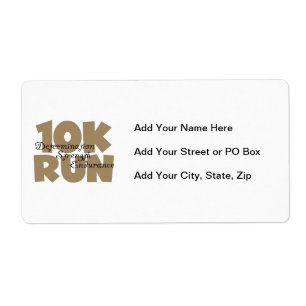 Étiquette 10 000 Tan Sport Course