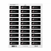 Étiquette 10 ans Anniversaire 11 septembre Adresse de retour (Feuille entière)