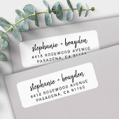 Étiquette 10e anniversaire du Mariage moderne Adresse de ret