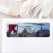 Étiquette 11e régiment blindé de cavalerie ACR guerre du Vie (En situation)