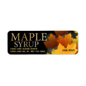 Étiquette 150 Colorful Maple Leaf Plastic Jug Syrup labels (Devant)