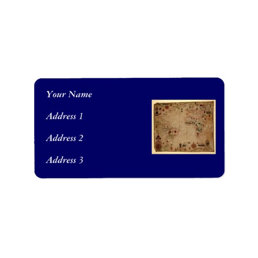 Étiquette 1633 diagramme de Portolan d'océan d'Atantic - (Devant)