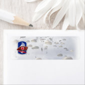 Étiquette 173e division aéroportée adresse de retour de la m (En situation)