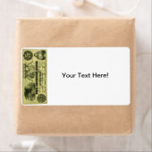 Étiquette 1860 Hingham Massachusetts Note à cinq dollars (En situation)