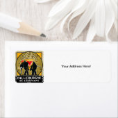 Étiquette 1925 Cologne De L'Elephant (En situation)