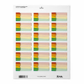 Étiquette 1,25 po x 2,75 po Adresse postale Adresslgbtq rain (Feuille entière)