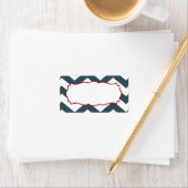 Étiquette 1,25 po x 2,75 po Adresse postale Ancre nautique C (En situation)