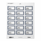 Étiquette 1,25 po x 2,75 po Adresse postale Baskets adolesce (Feuille entière)