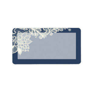 Étiquette 1,25 po x 2,75 po Adresse postale Dentelle victori
