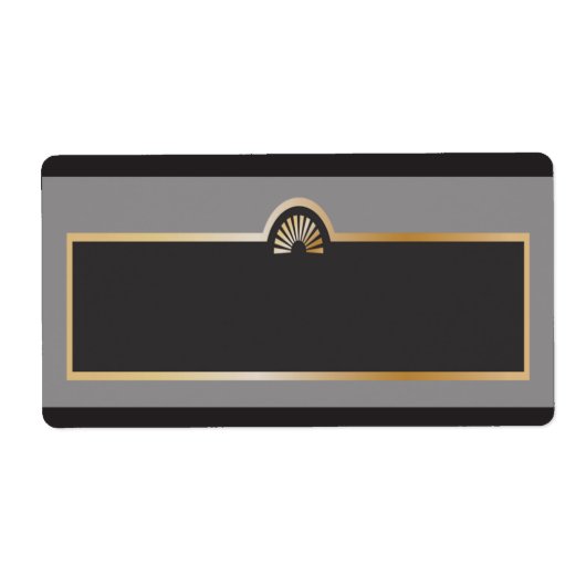 Étiquette 1,25 po x 2,75 po Adresse postale Gatsby Thème (Devant)