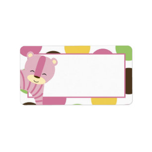 Étiquette 1,25 po x 2,75 po Adresse postale Jungle Queen Tig