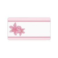 1,25 po x 2,75 po Adresse postale Lanterne rose vi