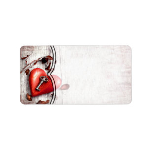 Étiquette 1,25 po x 2,75 po Adresse postale Pays Wood Key à