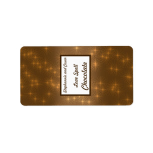 Étiquette 1,25 po x 2,75 po Brown miniature d'hiver de Hersh