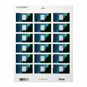 Étiquette 1,25 po x 2,75 po Fireflies de Hershey et jarres d (Feuille entière)