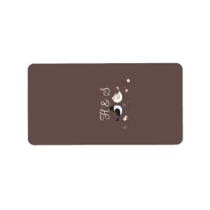 Étiquette 1,25 po x 2,75 po Hershey's Miniature Mariage Bird