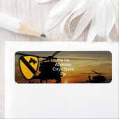 Étiquette 1ère 7e cavalerie air-roc vietnam guerre (En situation)