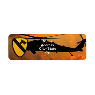 Étiquette 1ère 7e cavalerie air-roc vietnam guerre