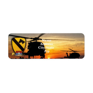 Étiquette 1ère 7e cavalerie air-roc vietnam guerre