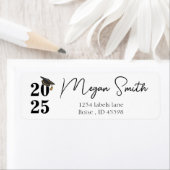 Étiquette 2025 Graduation Address, classe de 2025 (En situation)