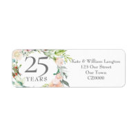 25e anniversaire de Mariage Roses Adresse de terra