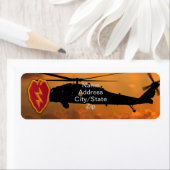 Étiquette 25e division d'infanterie, parcelle pour vétérans (En situation)