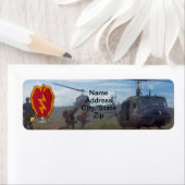 Étiquette 25e division d'infanterie timbre de guerre du viet (En situation)