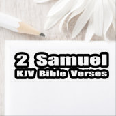 Étiquette 2 Samuel versets de la Bible KJV (En situation)