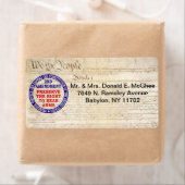 Étiquette 2e amendement Cercle de garde et d'ours (En situation)