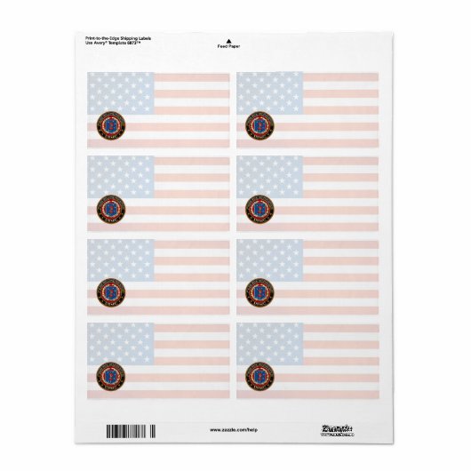 Étiquette 2nd MSOB [3D] (Feuille entière)