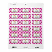Étiquette 311 Ciao Bella Pink Tuft (Feuille entière)