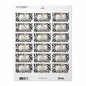 Étiquette 311 Ciao Bella Zebra Stripes (Feuille entière)