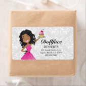 Étiquette 311 Dollface Desserts Hot rose Ebonie Damask (En situation)