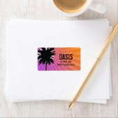 Étiquette 311 Oasis Palm Purple (En situation)