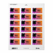 Étiquette 311 Oasis Palm Purple (Feuille entière)