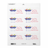 Étiquette 3 cocktails Martini Thunder_Cove (Feuille entière)